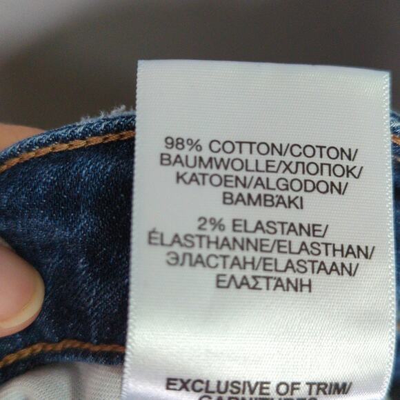 Silver Jeans Womens 28x25 Blue Sam Distressed Stretch Raw Hem - Picture 4 of 10